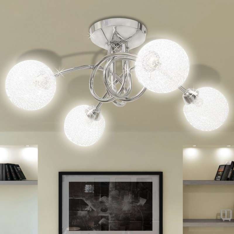 ceiling-lamp-with-mesh-wire-shades-for-4-g9-bulbs